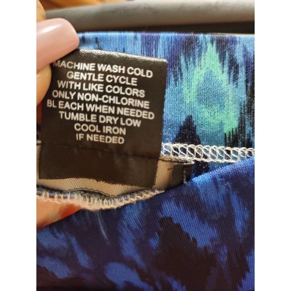 Violet b. Palazzo Multicolor Polyester Mid Rise Wide Legs Comfort Waist Pant S - Picture 6 of 10